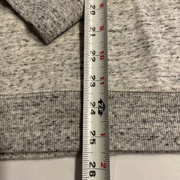 Talbots XL Merci French Yellow Boucle Heather Gray Sweatshirt long sleeve - Picture 4 of 8